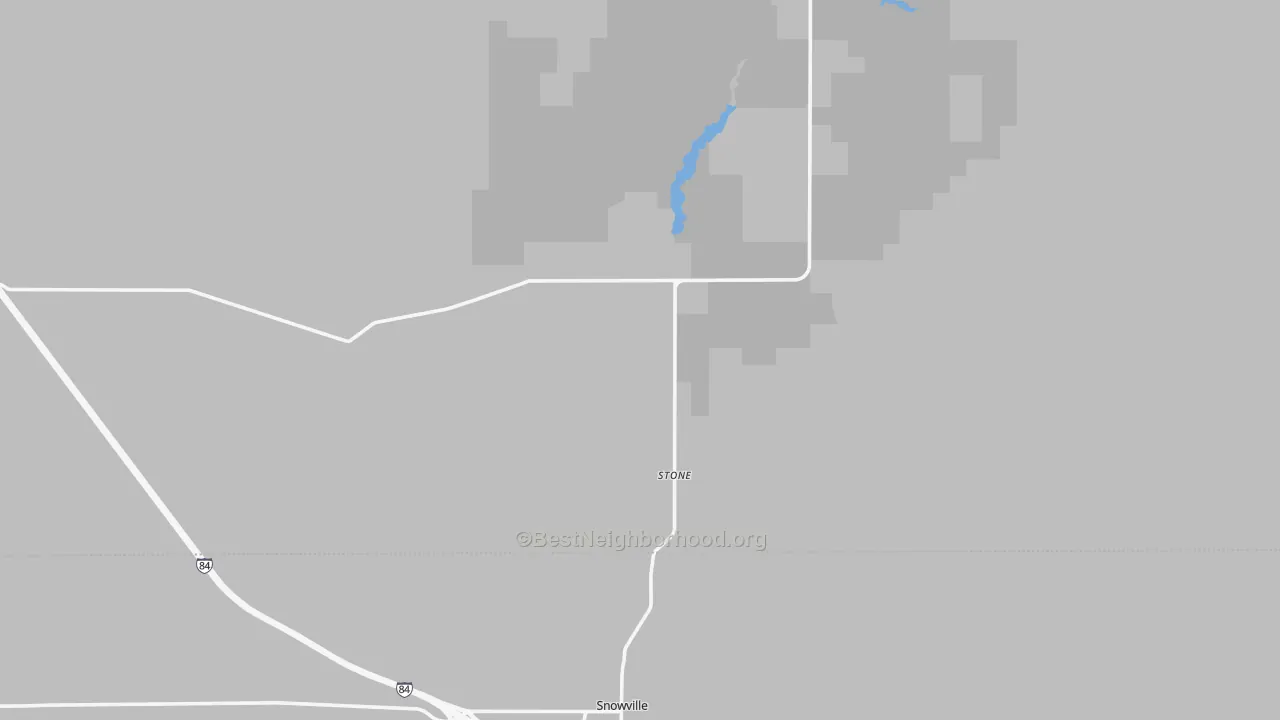 Bike Grade map of Stone, ID