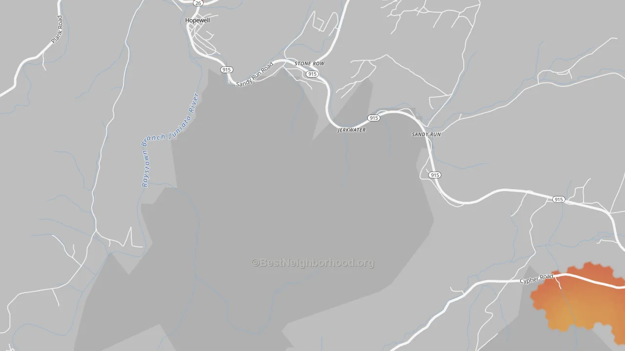 Bike Grade map of Stone Row, PA