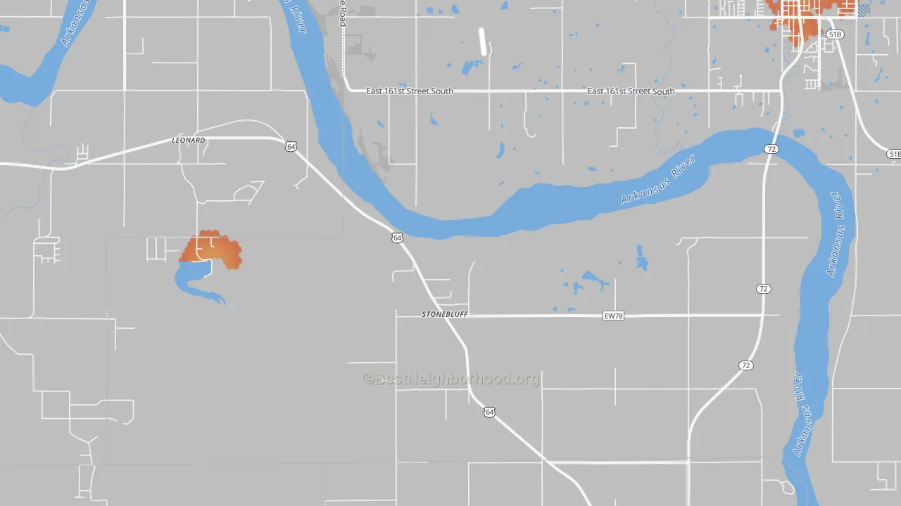 Bike Grade map of Stonebluff, OK