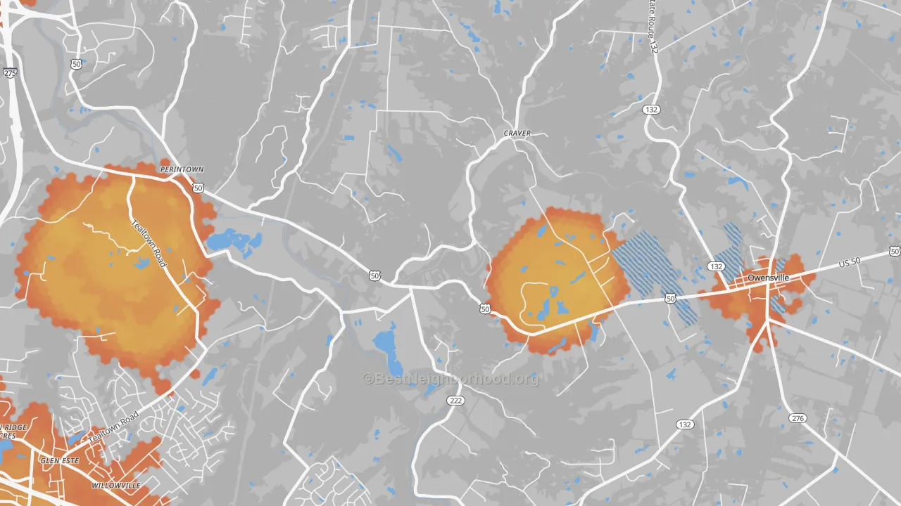 Bike Grade map of Stonelick, OH