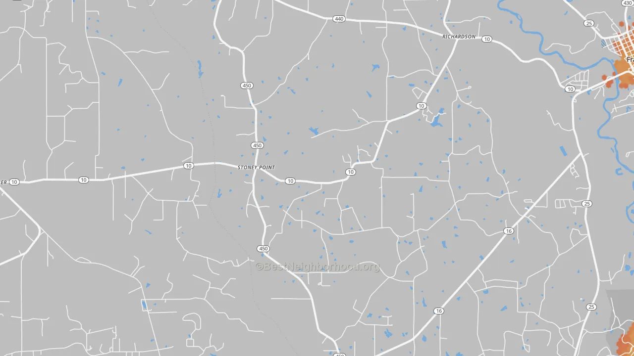 Bike Grade map of Stoney Point, LA