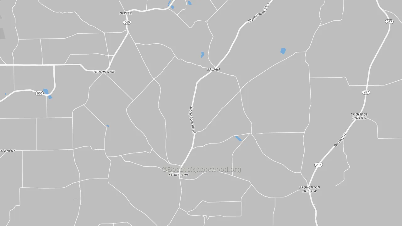 Bike Grade map of Stony Fork, PA