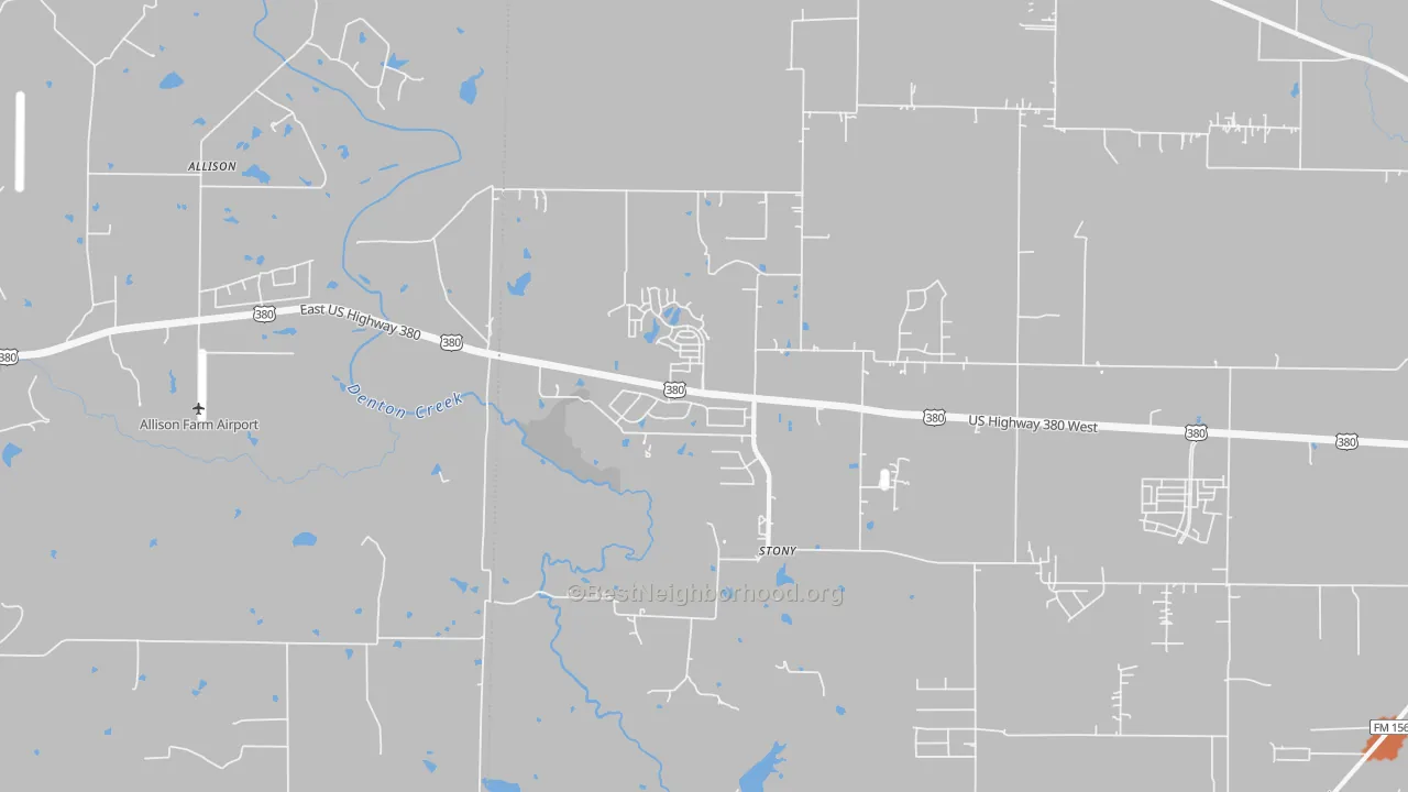 Bike Grade map of Stony, TX