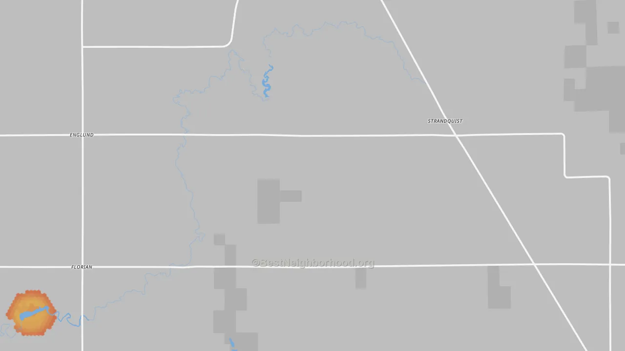 Bike Grade map of Strandquist, MN