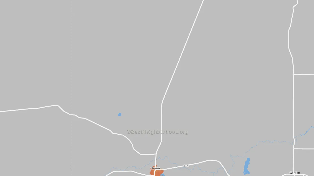 Bike Grade map of Strawn, TX
