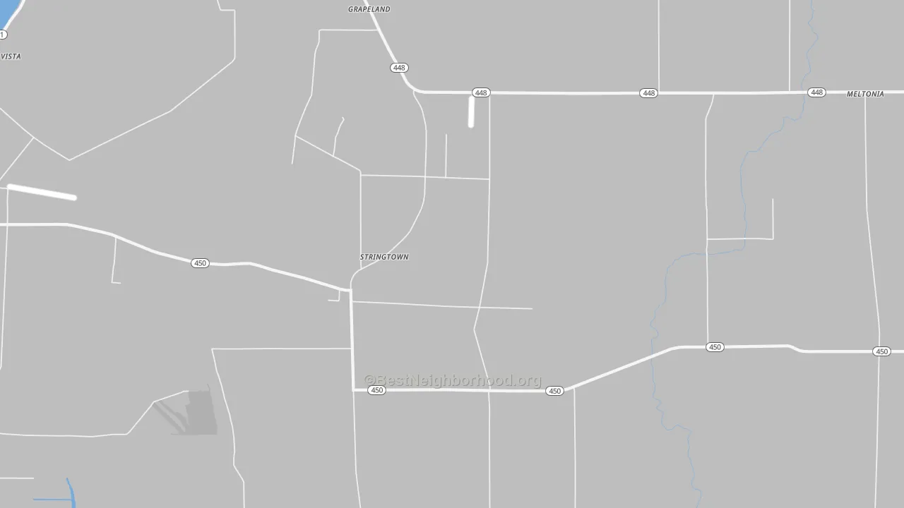 Bike Grade map of Stringtown, MS