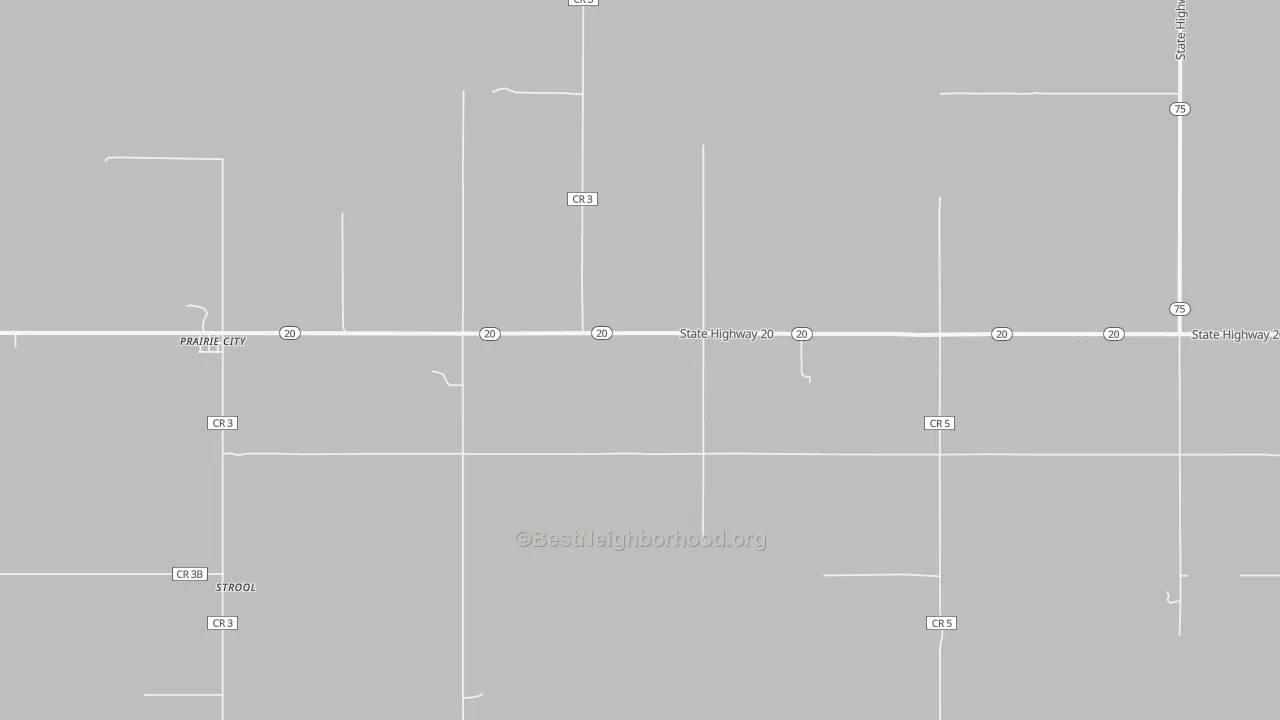 Bike Grade map of Strool, SD