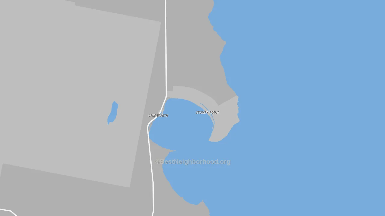 Bike Grade map of Stumpy Point, NC