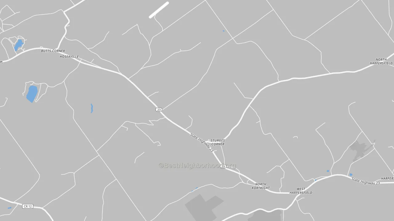 Bike Grade map of Sturges Corner, NY
