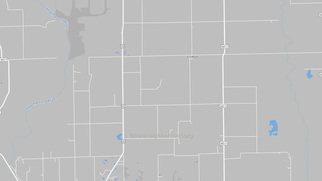 Bike Grade map of Sturges, MO