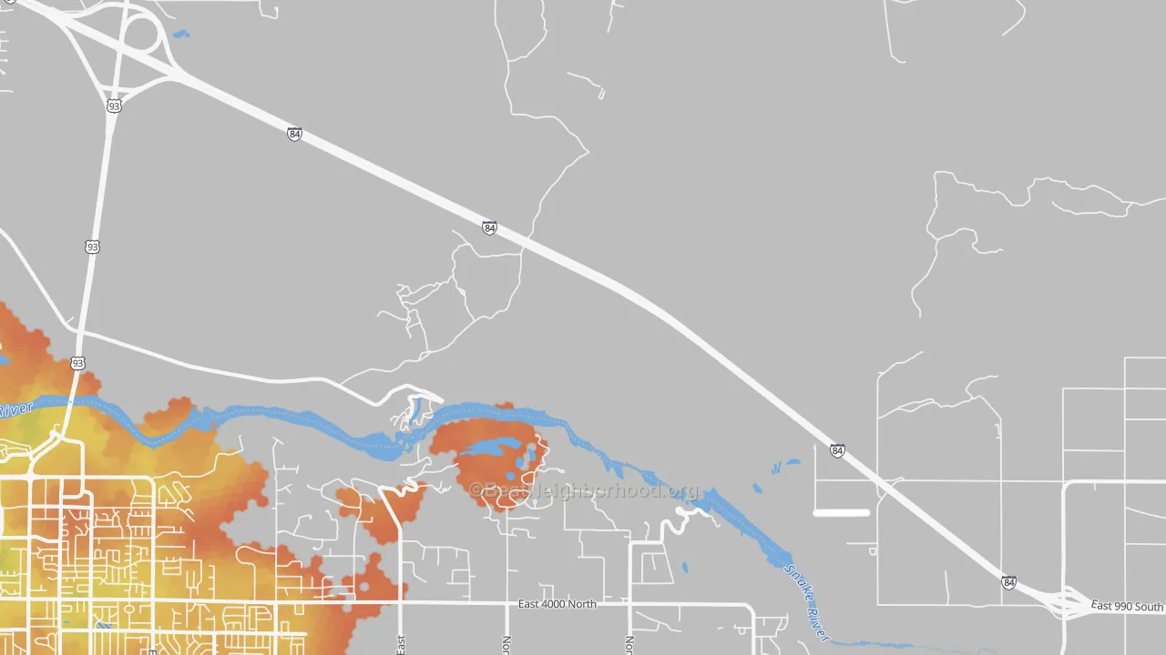 Bike Grade map of Sugar Loaf, ID
