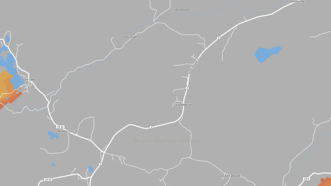Bike Grade map of Sugarbush, NY