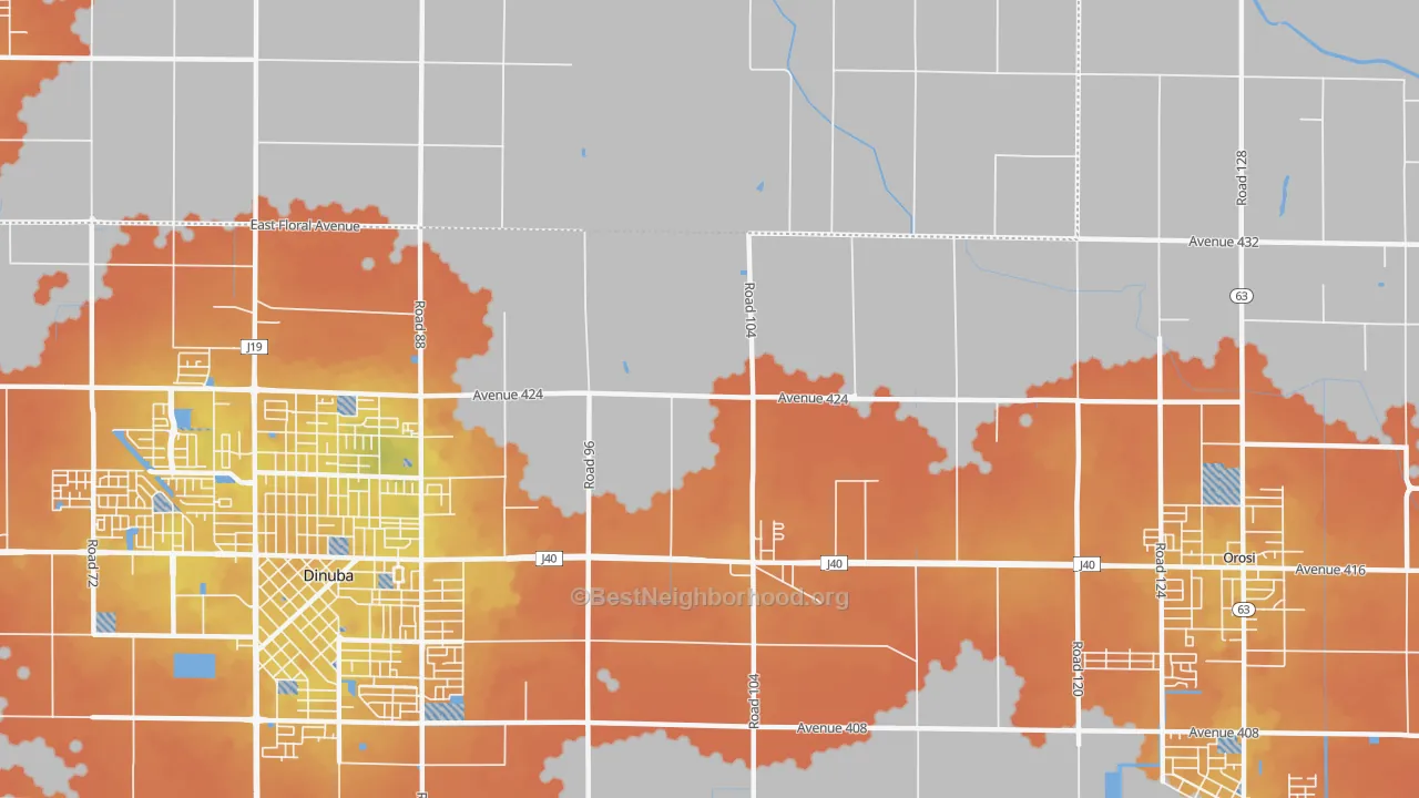 Bike Grade map of Sultana, CA