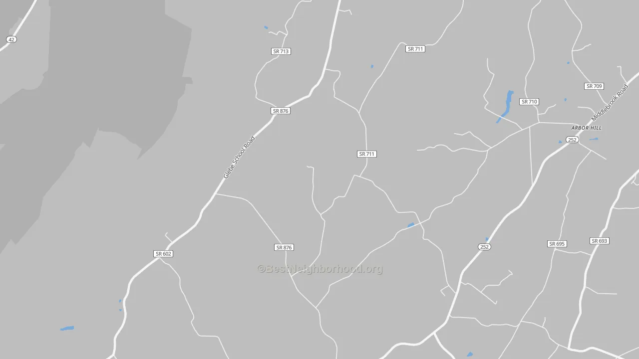 Bike Grade map of Summerdean, VA