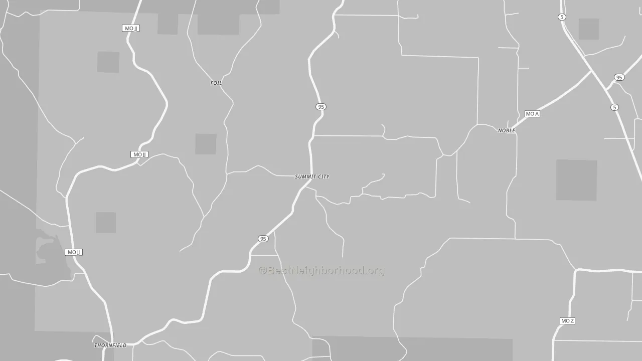 Bike Grade map of Summit City, MO
