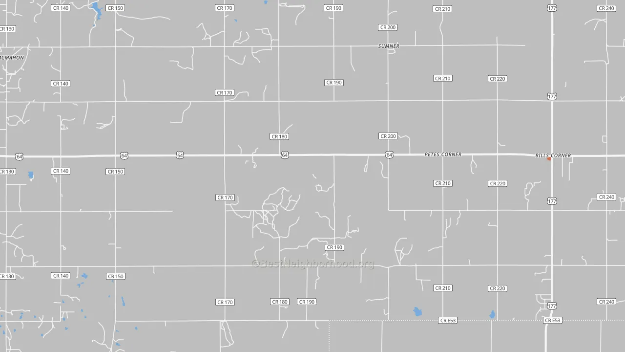 Bike Grade map of Sumner, OK