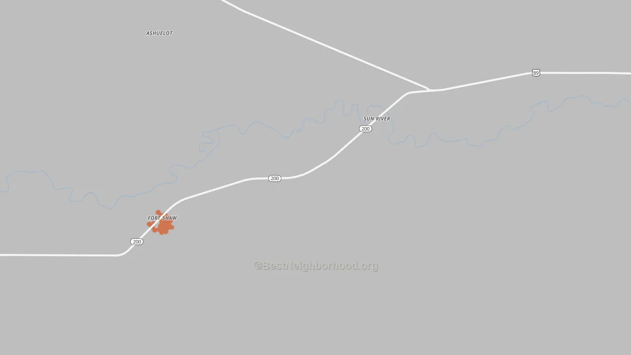 Bike Grade map of Sun River, MT
