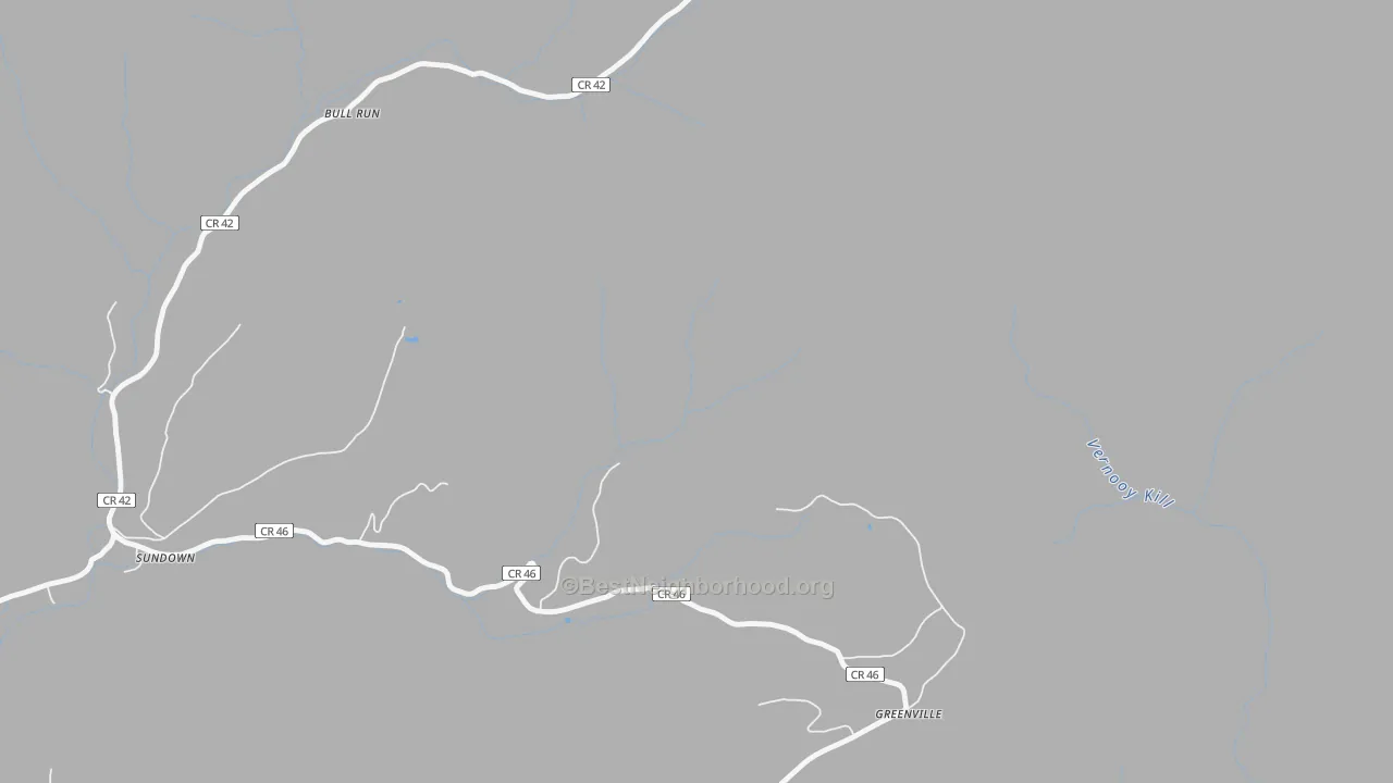 Bike Grade map of Sundown, NY