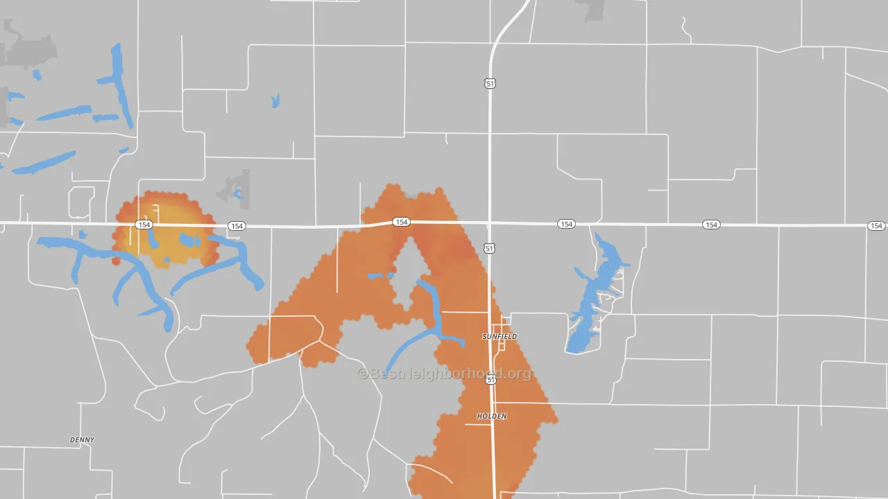 Bike Grade map of Sunfield, IL
