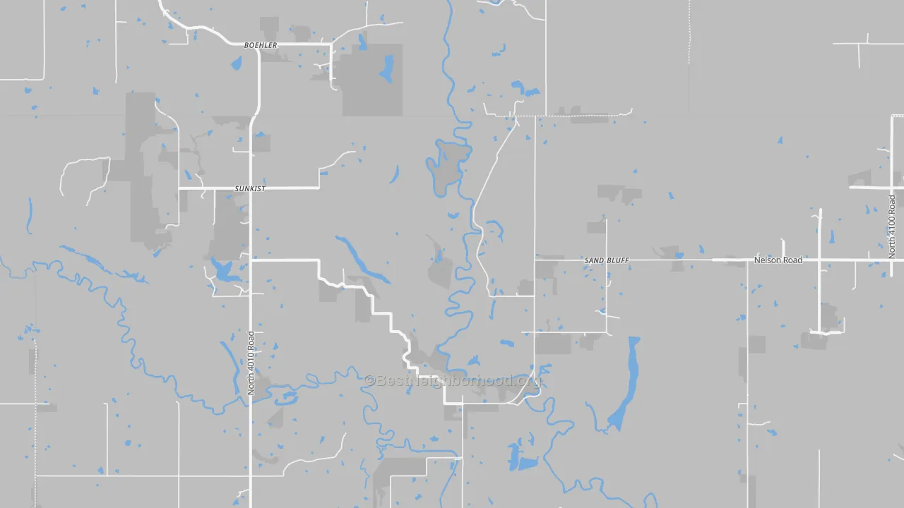 Bike Grade map of Sunkist, OK