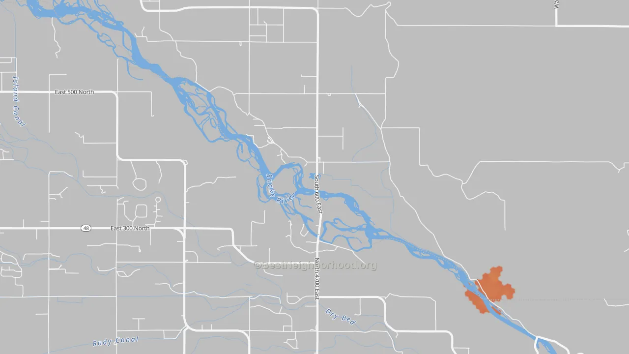 Bike Grade map of Sunnydell, ID