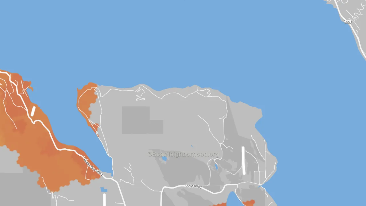 Bike Grade map of Sunnyside, ID
