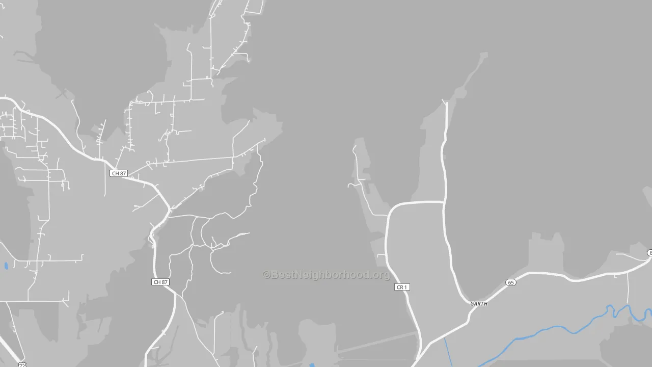 Bike Grade map of Swaim, AL