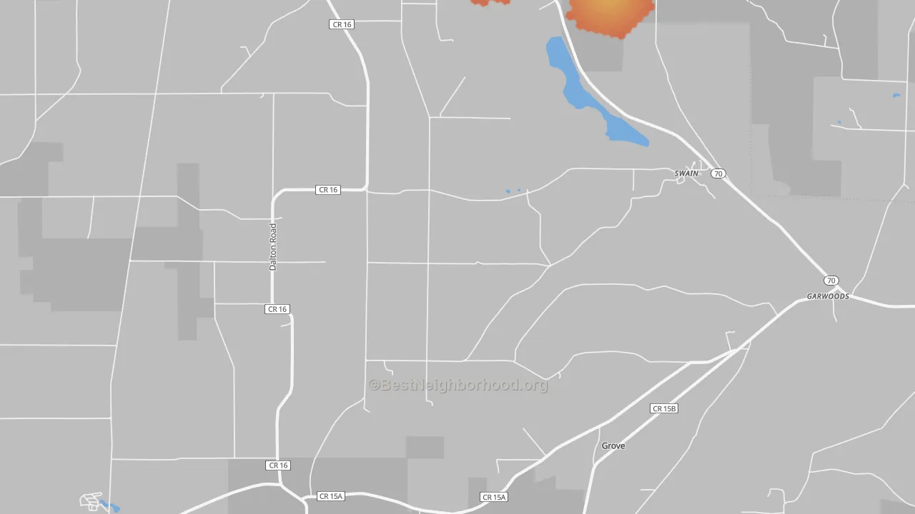 Bike Grade map of Swain, NY