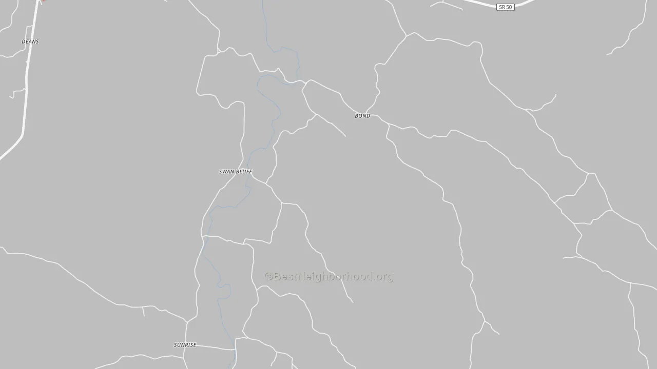 Bike Grade map of Swan Bluff, TN