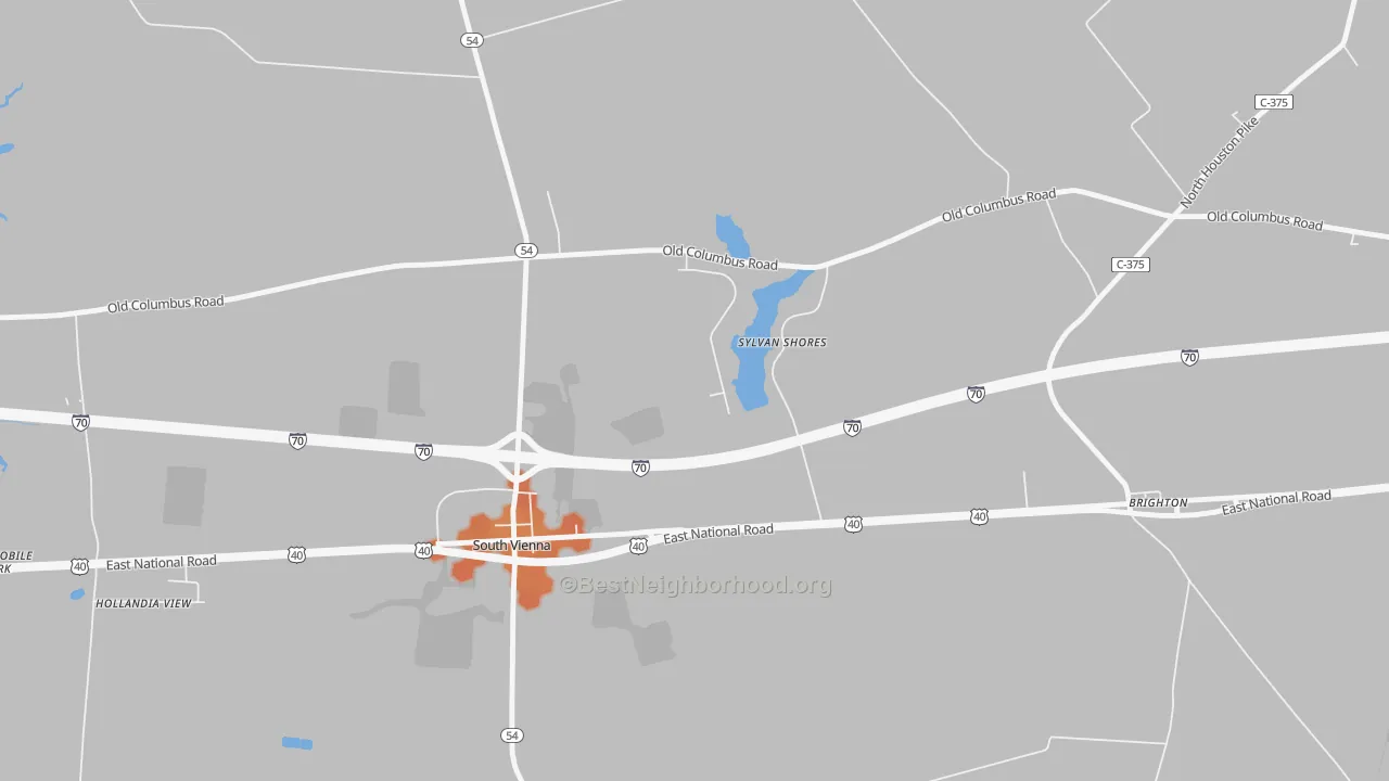 Bike Grade map of Swanders, OH