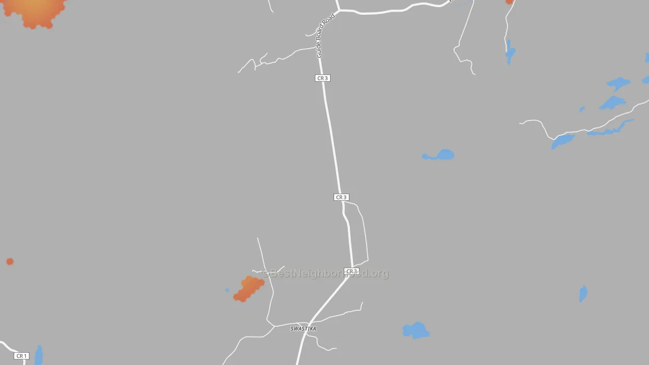 Bike Grade map of Swastika, NY