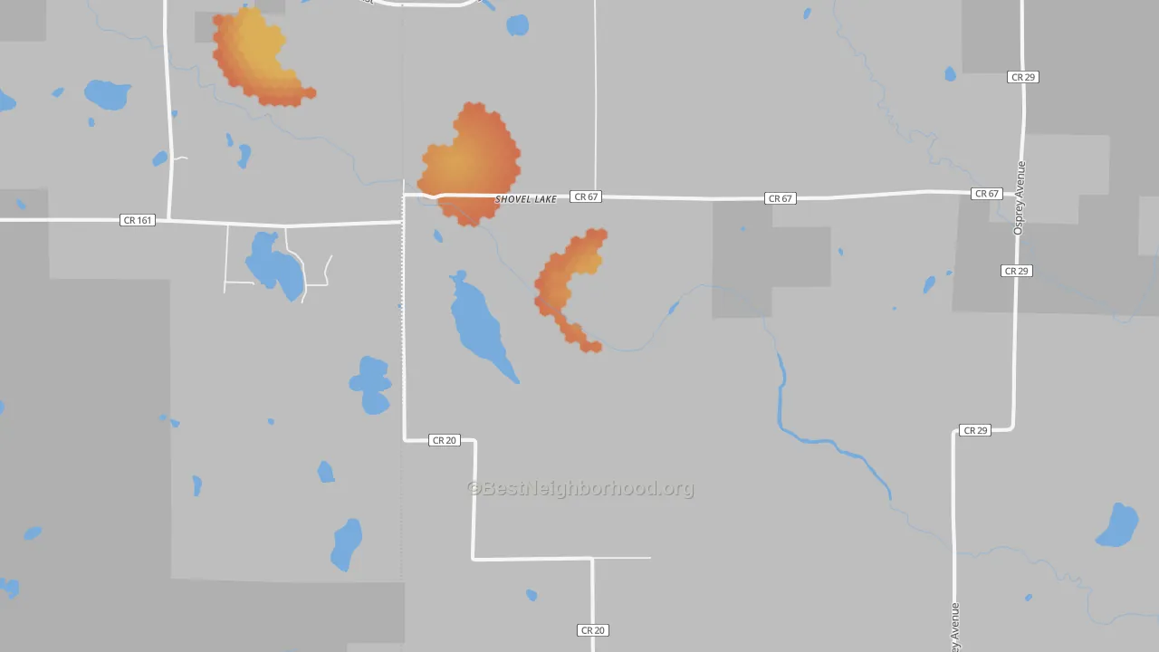 Bike Grade map of Swatara, MN