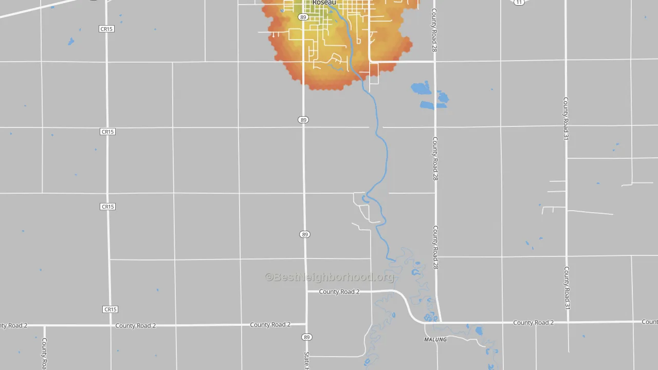 Bike Grade map of Swift, MN