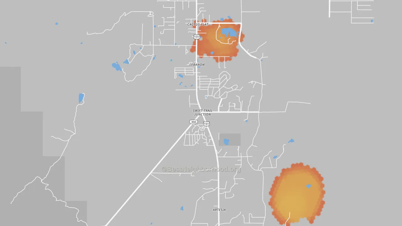 Bike Grade map of Swift Trail Junction, AZ