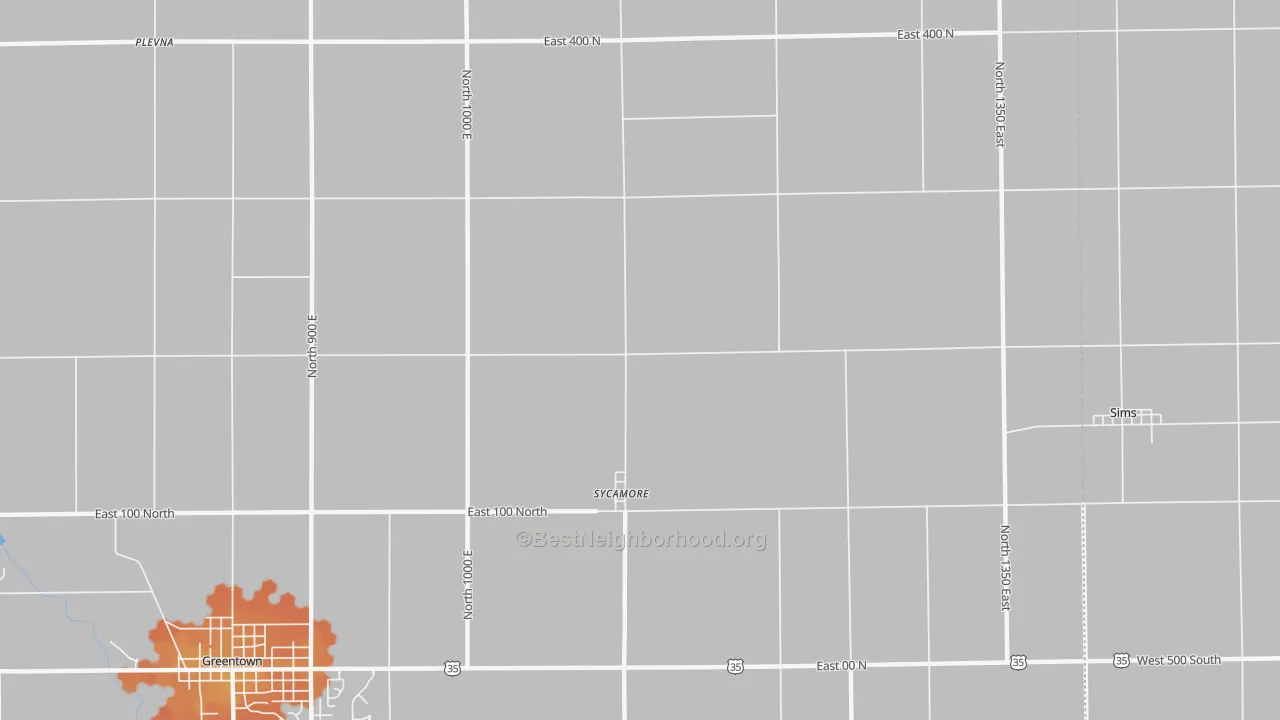Bike Grade map of Sycamore, IN