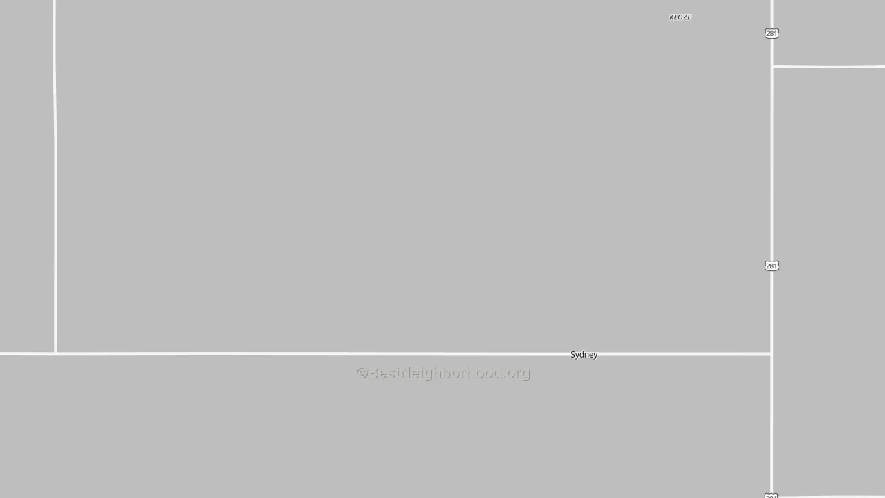 Bike Grade map of Sydney, ND