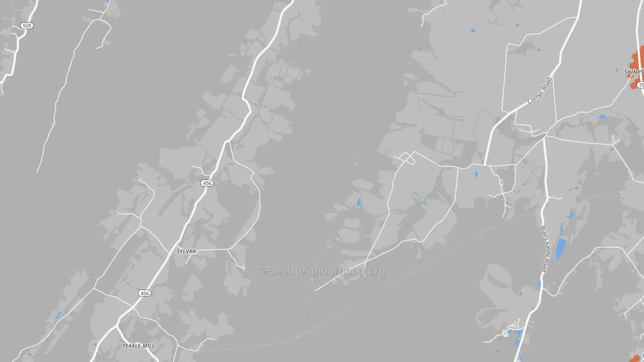 Bike Grade map of Sylvan, PA