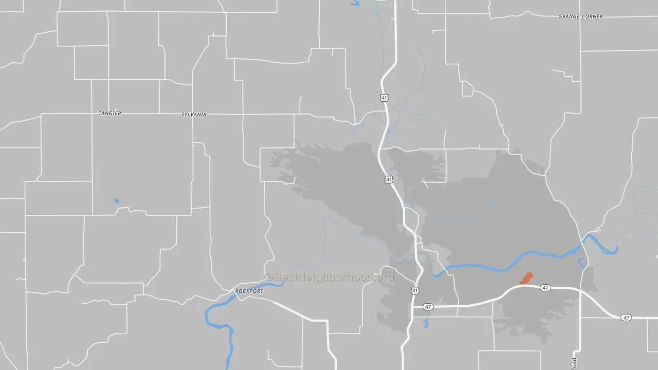 Bike Grade map of Sylvania, IN