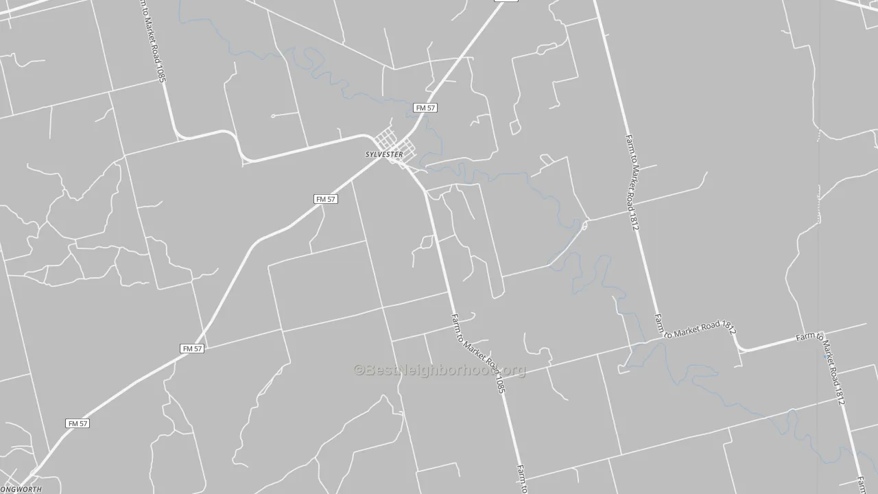 Bike Grade map of Sylvester, TX