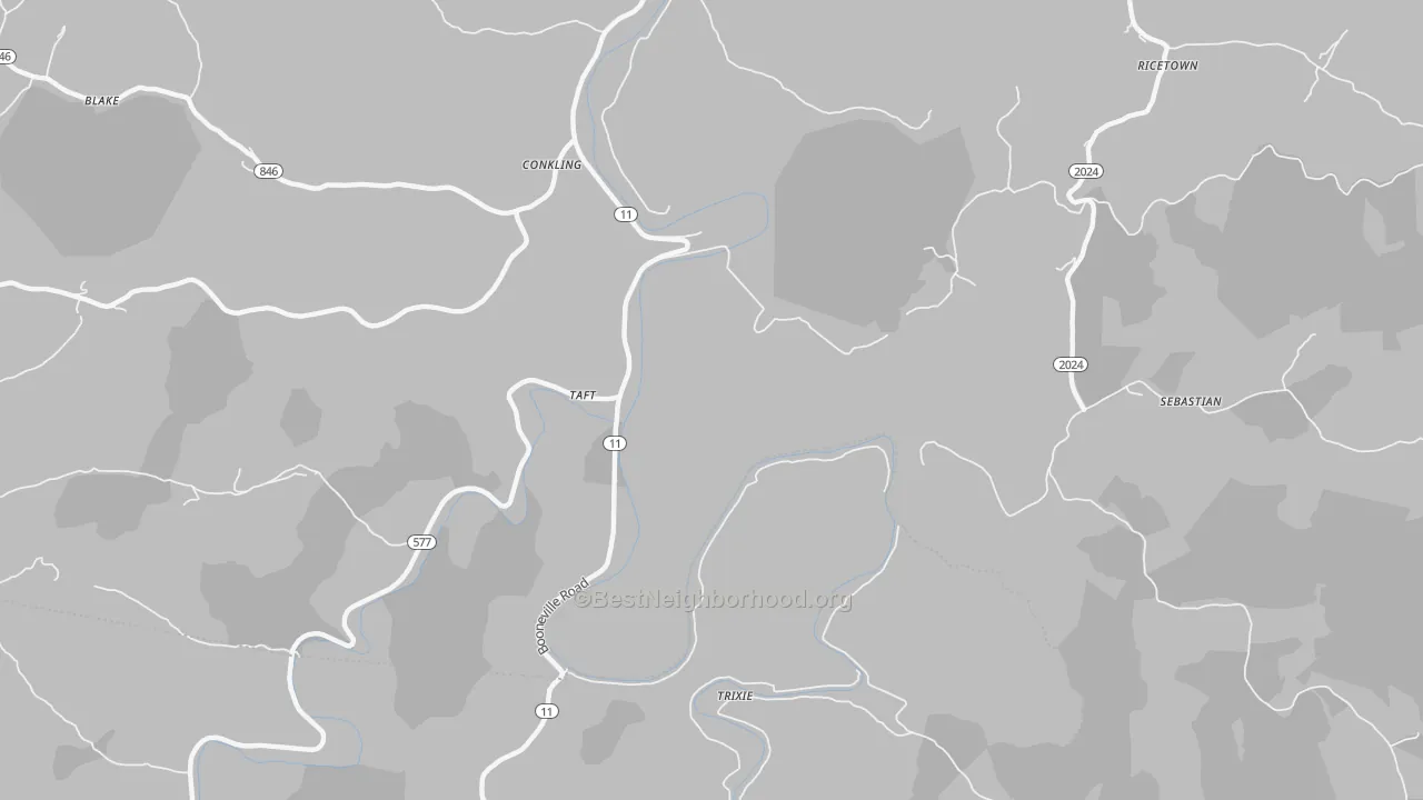 Bike Grade map of Taft, KY
