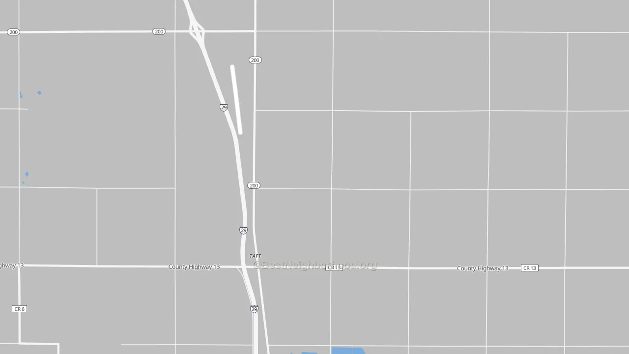 Bike Grade map of Taft, ND