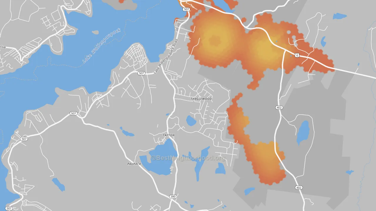 Bike Grade map of Tafton, PA