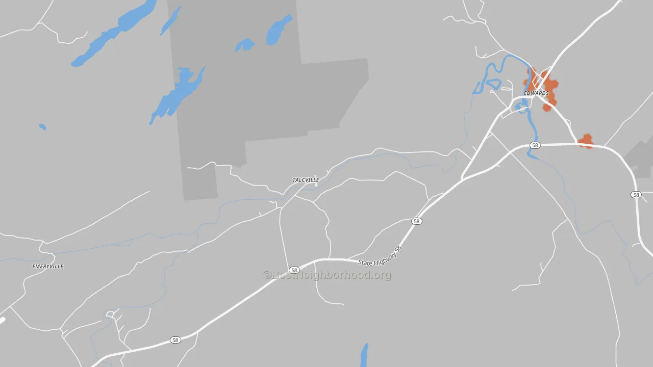 Bike Grade map of Talcville, NY