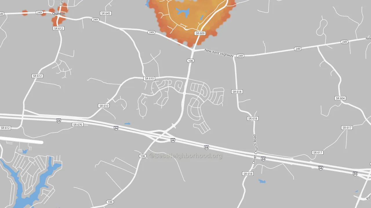 Bike Grade map of Tallysville, VA