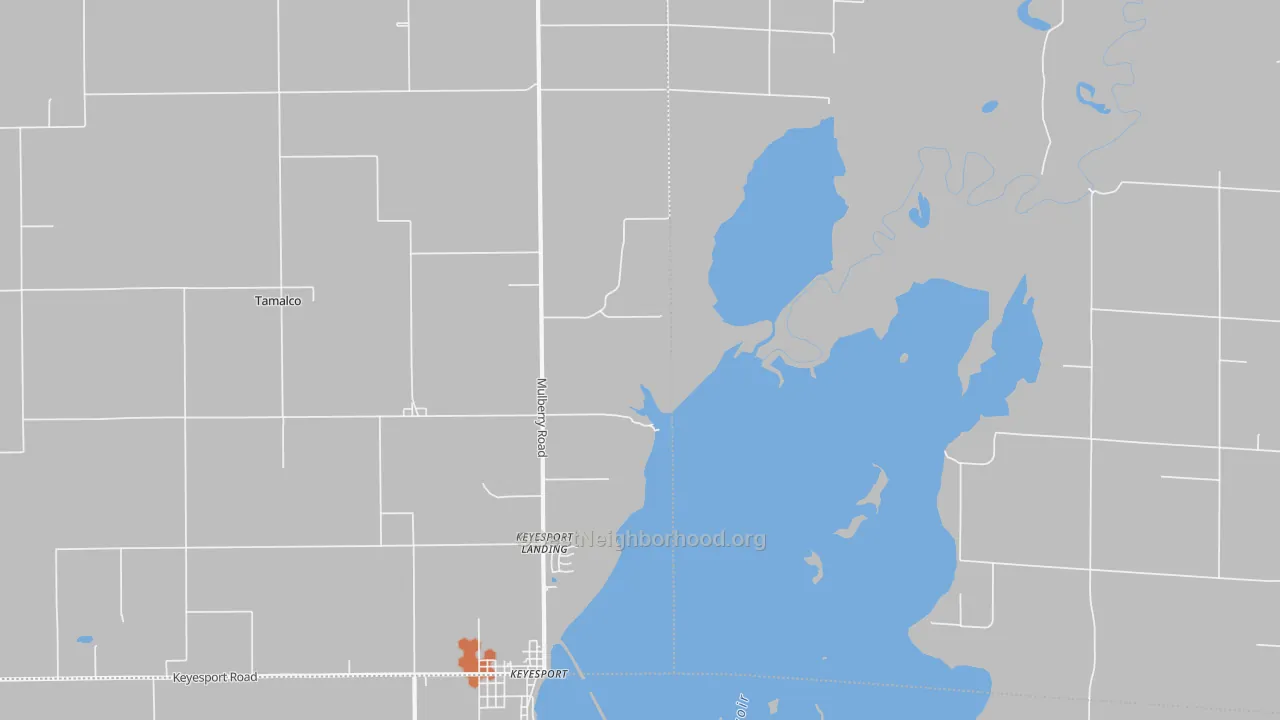 Bike Grade map of Tamalco, IL