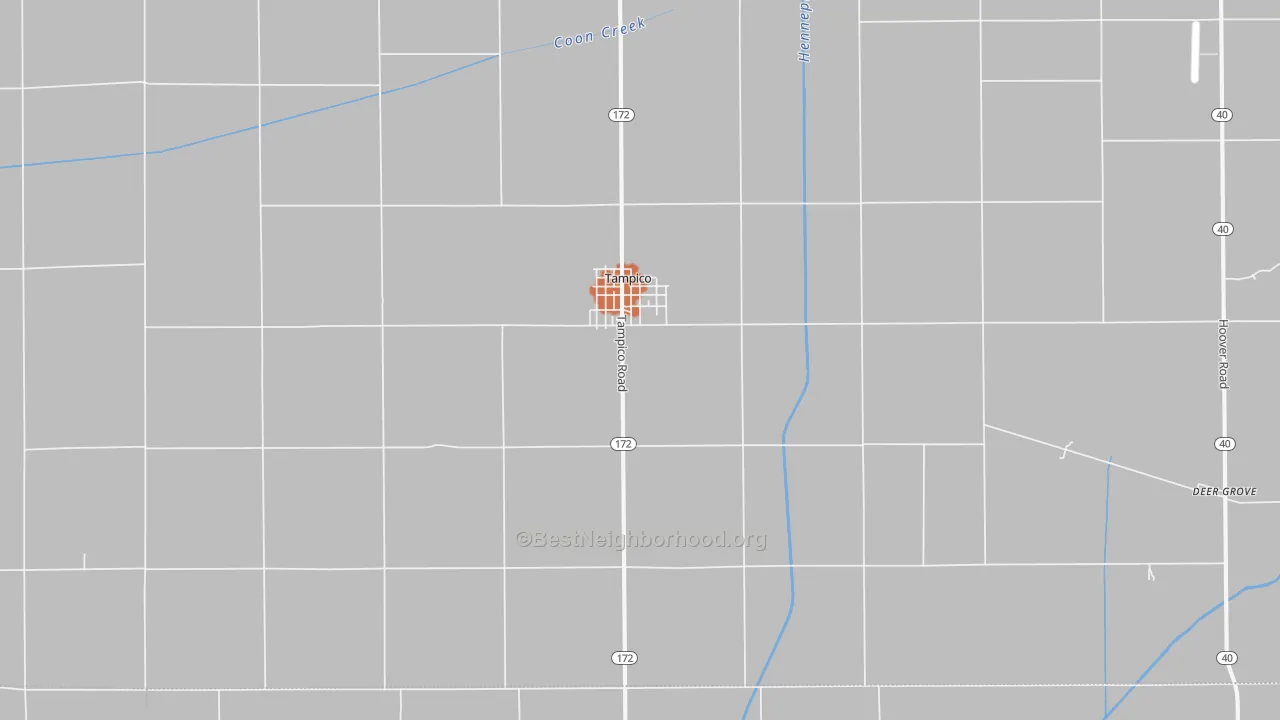 Bike Grade map of Tampico, IL