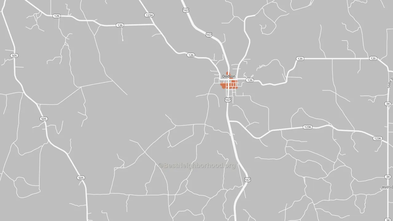 Bike Grade map of Tannehill, LA