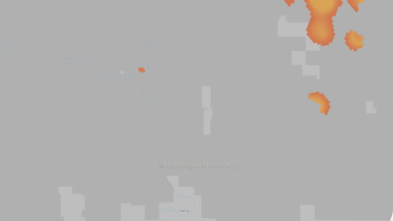Bike Grade map of Tapco, AZ
