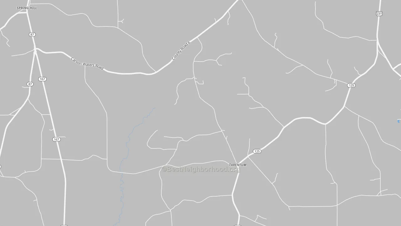 Bike Grade map of Tarentum, AL