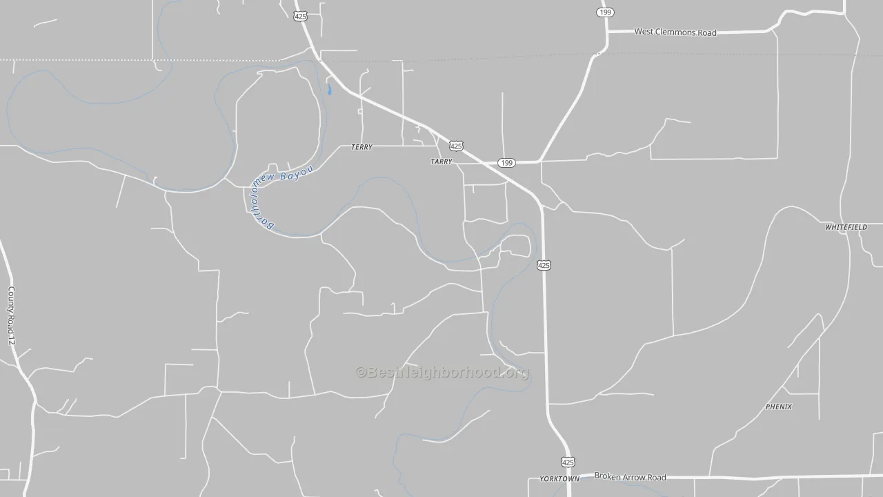 Bike Grade map of Tarry, AR
